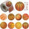500 Pieces Basketball Party Decorations Labels Roll Stickers - Basketball Sport Party Supplies Decor Favors Jar Containers Letter DIY Sticker Labels Decals